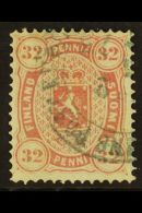 1875 32p Carmine Copenhagen Printing Perf 14x13½ (Facit 11, SG 63, Michel 11), Very Fine Used, Scarce. For... - Autres & Non Classés