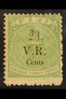 1875 2c On 6c On 3d Green, Surcharge In Black, SG 25, Mint With A Couple Of Tiny Gum Thins, Light Crease Across... - Fidji (...-1970)