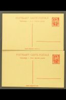 POSTAL STATIONERY 1923 2½m+2½m And 9m+9m Complete Reply Postcards, Michel P 3/4, Fine Unused. (2... - Estonie
