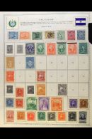 1867-1964 MINT & USED COLLECTION A Mostly All Different Collection Presented On Printed Album Pages That... - El Salvador