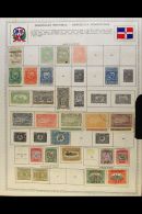 1870s - 1960s MINT & USED COLLECTION An All Different Collection Presented Mostly On Printed Album Pages That... - Dominicaanse Republiek