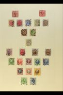 1866-1915 USED COLLECTION On A Page, All Different, Inc 1866 3c Imperf (4 Margins), 1872-73 3c Perf, 1873-1902... - Dänisch-Westindien