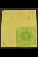 1854-57 8s Yellow-green Dotted Spandrels (SG 12, Michel 5, Facit 5a), Mint Upper Left CORNER EXAMPLE, Four Good To... - Sonstige & Ohne Zuordnung