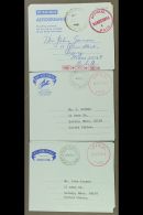 1967-1980 Three Different Formula Aerogrammes With Red "OFFICIAL PAID RAROTONGA" Circular Postmarks And... - Cookeilanden