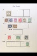 1892-1949 MINT COLLECTION On Leaves, Inc 1892 1d, 1893-1900 Perf 12x11½1d Brown, 1½d &... - Islas Cook