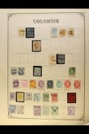 1859-1963 ATTRACTIVE OLD TIME COLLECTION On Pages, Mint & Used Mostly All Different Stamps, Inc 1859 10c (x2)... - Colombie