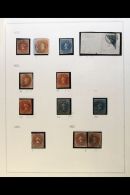 1853-1910 MINT & USED COLLECTION ON ALBUM PAGES Featuring A Spectacular Array Of Early Imperfs (26 Stamps),... - Chile
