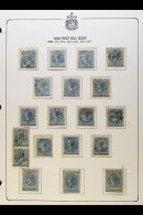 BILL STAMPS 1864-1868 USED COLLECTION On Pages, Inc 1864 Set, 1865 Set To Both $1, 1868 Set To $3 Etc. (76 Stamps)... - Other & Unclassified