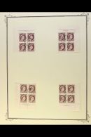 1954-62 PLATE BLOCKS OF FOUR. QEII Wilding Portrait (SG 463/68) Superb Used Collection Of All Different Corner... - Other & Unclassified