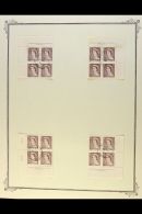 1953 PLATE BLOCKS OF FOUR. QEII Karsh Portrait (SG 450/54) Superb Used Collection Of All Different Corner PLATE... - Otros & Sin Clasificación