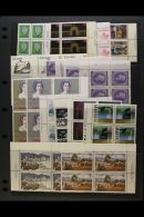 1950's-1970's PLATE & IMPRINT BLOCKS. Never Hinged Mint Collection Of Corner PLATE & IMPRINT BLOCKS Of 4... - Other & Unclassified