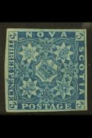 1851-60 3d Deep Blue On Blued Paper, SG 2 (Unitrade 3), Very Fine Lightly Hinged Mint, Large Part OG With 4 Good... - Otros & Sin Clasificación