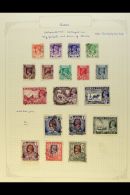 1937-47 FINE USED COLLECTION Includes 1937 Officials With Most Values To 1r And 5r, 1938-40 Complete Set, 1939... - Burma (...-1947)