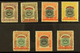 1906 Overprints On Labuan, 1c, 2c On 3c, 2c On 8c, 4c On 12c, 5c On 16c, 8c And 10c On 16c, Fine Mint. (7) For... - Brunei (...-1984)