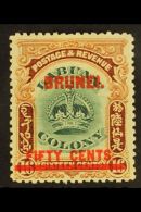 1906 50c On 16c Green & Brown Overprint, SG 21, Fine Mint, Fresh. For More Images, Please Visit... - Brunei (...-1984)