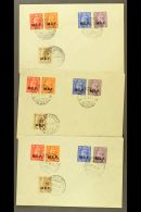 DODECANESE ISLANDS 1945 (May - July) Group Of Six Matching Unaddressed Covers Bearing 1d To 5d Pale Colour... - Africa Oriental Italiana