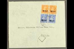 1949 (2 Nov) Commercial Cover To Hull Bearing 2d Pair & 2½d Pair "MEF" Opts (SG M12/13, Sassone 7/8),... - Italienisch Ost-Afrika