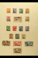 1921 Surcharges Complete Set Inc Both Shades Of 45pi On 2s6d, SG 41/50 & 48b, And "LEVANT" Overprints Complete... - Brits-Levant