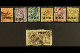 1921 Geo V British Currency Set To 2s 6d,  SG L18/24, Good To Fine Used. (7 Stamps) For More Images, Please Visit... - Levant Britannique
