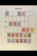 1865-1908 ATTRACTIVE MINT COLLECTION On Leaves, ALL DIFFERENT, Inc 1865 1d, 1872-79 1d (unused) & 3d Perf... - Britisch-Honduras (...-1970)