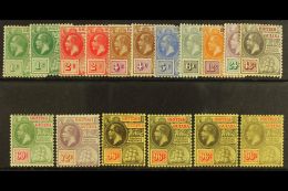 1913-21 Watermark Multi Crown CA Complete Definitive Set With All Additional Shades, SG 159/269c, Fine Mint. (17... - Guayana Británica (...-1966)