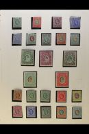 1904-08 MINT COLLECTION Presented In Mounts On An Old Album Page. Includes 1904-07 Set To 5r & 1907-08... - África Oriental Británica