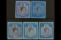 1938-53 ALL DIFFERENT 2s "Key Plate" MINT SELECTION. Includes SG 116, 116c, 116d, 116e & 116f. A Lovely, Very... - Bermuda