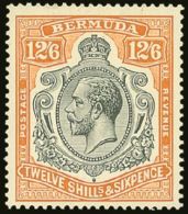 1932 12s6d Grey And Orange, SG 93, Superb Mint. For More Images, Please Visit... - Bermuda