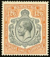 1932 12s6d Grey And Orange, SG 93, Superb Mint. For More Images, Please Visit... - Bermudas