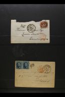 1855-1860s KING LEOPOLD I - RAILWAY COVERS. An Interesting Collection Of Covers Showing Various Railway & TPO... - Otros & Sin Clasificación