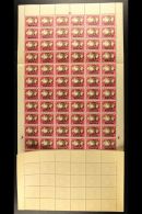1945 Victory Set, SG 29/31, In COMPLETE SHEETS OF SIXTY PAIRS. Some Positional Varieties Including 1d "Barbed... - Sonstige & Ohne Zuordnung