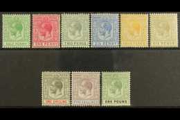 1912-19 Definitive Set, SG 81/89, Fine Mint (9 Stamps) For More Images, Please Visit... - Other & Unclassified