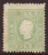 1859 3k Green, SG 24 (Michel 12 II), Mint Part Og, Centered Low Right. Signed Diena With Matl Cert. Cat... - Other & Unclassified