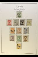 OFFICIALS 1913-31 USED COLLECTION - Useful Lot On Printed Pages, Kangaroo Issues Include 1913 First Watermark With... - Other & Unclassified