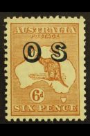 OFFICIAL 1932-3 6d Chestnut, 'Roo, "O S" Ovpt, Wmk Mult Crown Over "A," SG O127, Never Hinged Mint. For More... - Autres & Non Classés