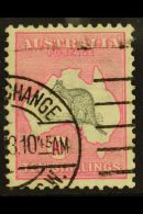 1913-14 10s Grey & Pink, 'Roo, First Watermark, SG 14, Good Used Machine Postmark, Part C.d.s. And Part... - Other & Unclassified