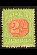 VICTORIA POSTAGE DUE 1895-96 2s Pale Red & Yellowish Green, SG D19, Fine Mint, Fresh. For More Images, Please... - Other & Unclassified