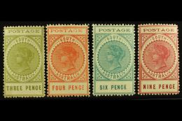 SOUTH AUSTRALIA 1902-04 'tall' Perf 12 Complete Set, SG 280/83, Fine Mint, 9d Small Spot, Fresh Colours. (4... - Other & Unclassified