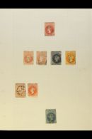 SOUTH AUSTRALIA 1855-1906 FINE USED COLLECTION On Leaves, Inc 1855 2d (4 Margins), 1858-59 2d (x2), 6d & 1s,... - Other & Unclassified