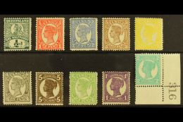 QUEENSLAND 1907-11 Set Complete, SG 286-300, Very Fine Mint (10 Stamps) For More Images, Please Visit... - Andere & Zonder Classificatie