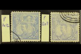 NEW SOUTH WALES 1890 20s Perf 11x12 And 20s Perf 12x11, Different Shades, SG 264cb, Fine Used, Fresh. (2 Stamps)... - Other & Unclassified