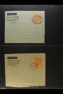 BRITISH COMMONWEALTH AEROGRAMMES 1940's-2000's Very Fine Used Collection Of All Different Postal Stationery Air... - Autres & Non Classés