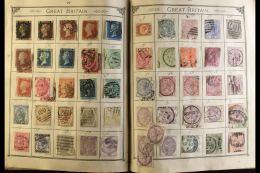 EUROPE ON OLD LINCOLN ALBUM PAGES An 1840 To About 1920 Mint And Used Collection Extracted From An Old Lincoln... - Other & Unclassified