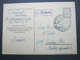 1946 , Notganzsache Mit Viel Text Aus BADENWEILER - Sonstige & Ohne Zuordnung