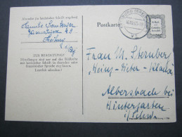 1945 , Notganzsache Mit Viel Text Aus Freiburg - Other & Unclassified