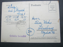 1945 , Notganzsache Mit Viel Text Aus Hamburg - Other & Unclassified