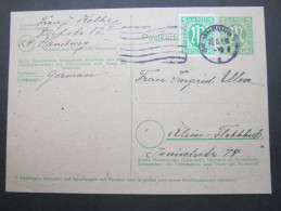 1946 , Ganzsache Mit Viel Text Aus Hamburg - Covers & Documents