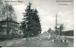 N°33181 -cpa Heer Agimont -la Frontière- Hôtel Franco Belge- - Dogana