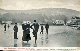 N°33160 -cpa Gérardmer -patinage Sur Le Lac- - Figure Skating