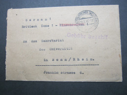 1946 , ALTENKIRCHEN , GEBÜHR BEZAHLT , Klare Stempel Auf Brief - Autres & Non Classés